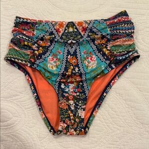 Colorful High-Waisted Bikini Bottoms by Cremieux